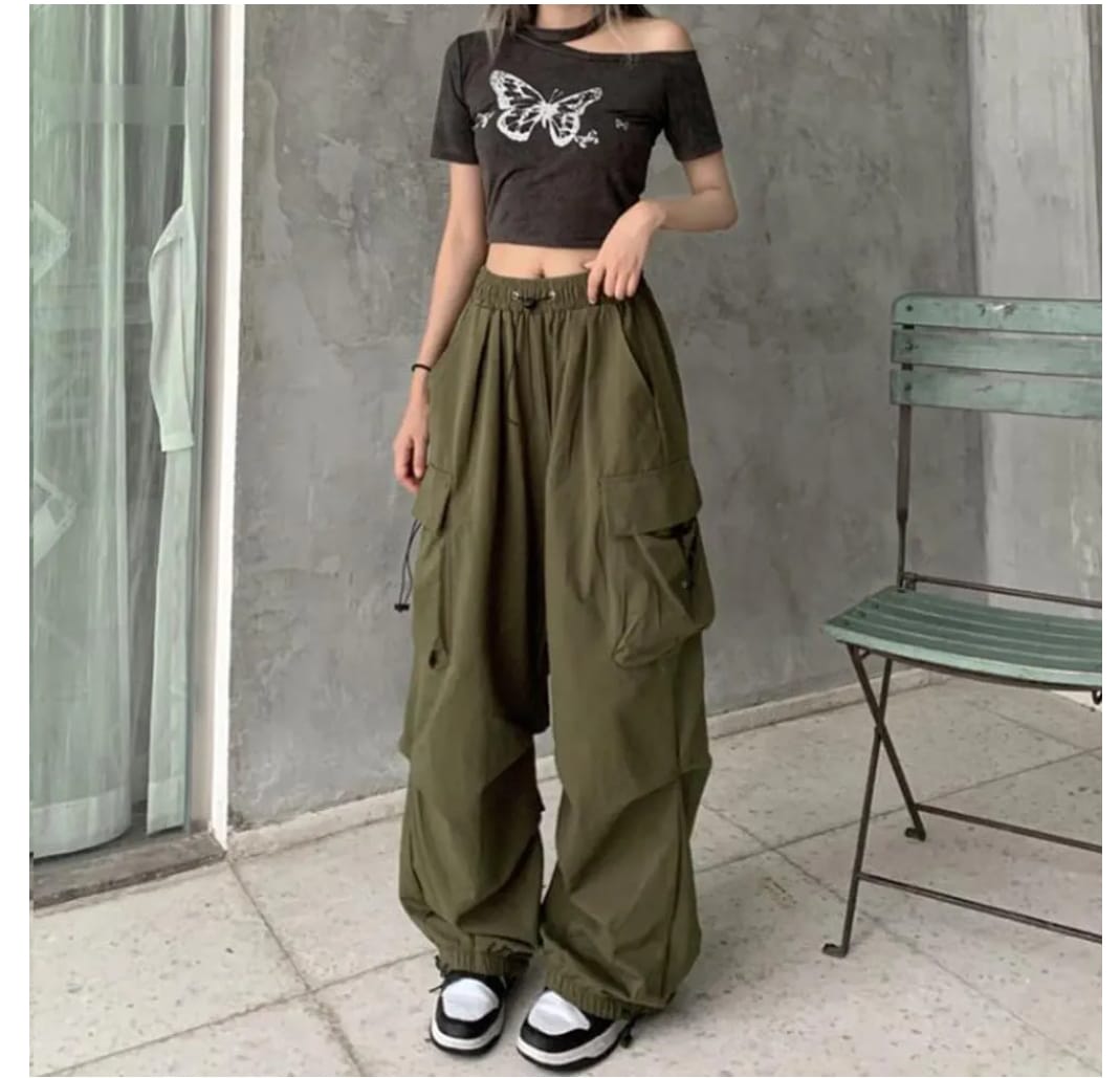 Keten Kargo Cepli Jogger Pantolon